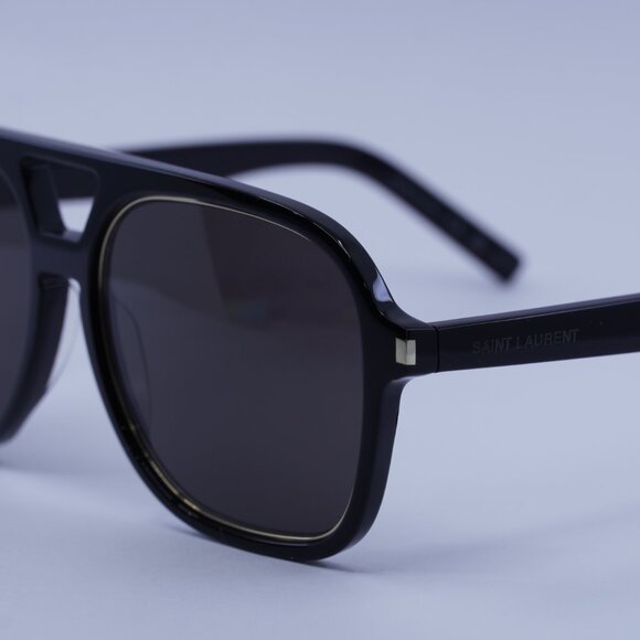 🕶️ New Saint Laurent SL602 RIM 001 Sunglasses - Black Frame, Black Lenses - Picture 9 of 11